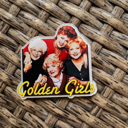 Acrylic Flatback Craft Embellishment Golden GIRLS