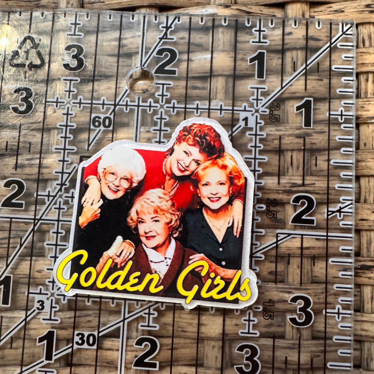 Acrylic Flatback Craft Embellishment Golden GIRLS