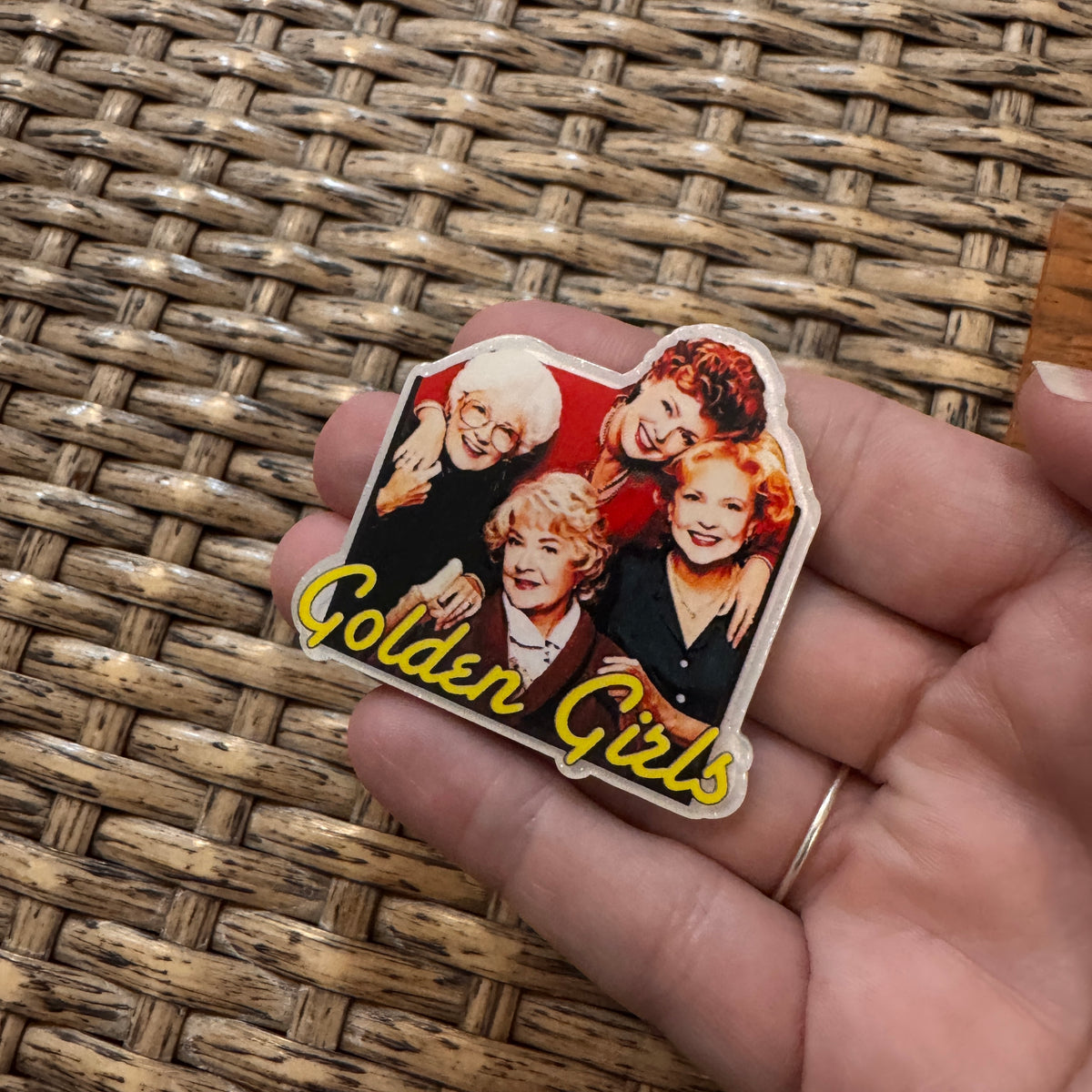 Acrylic Flatback Craft Embellishment Golden GIRLS