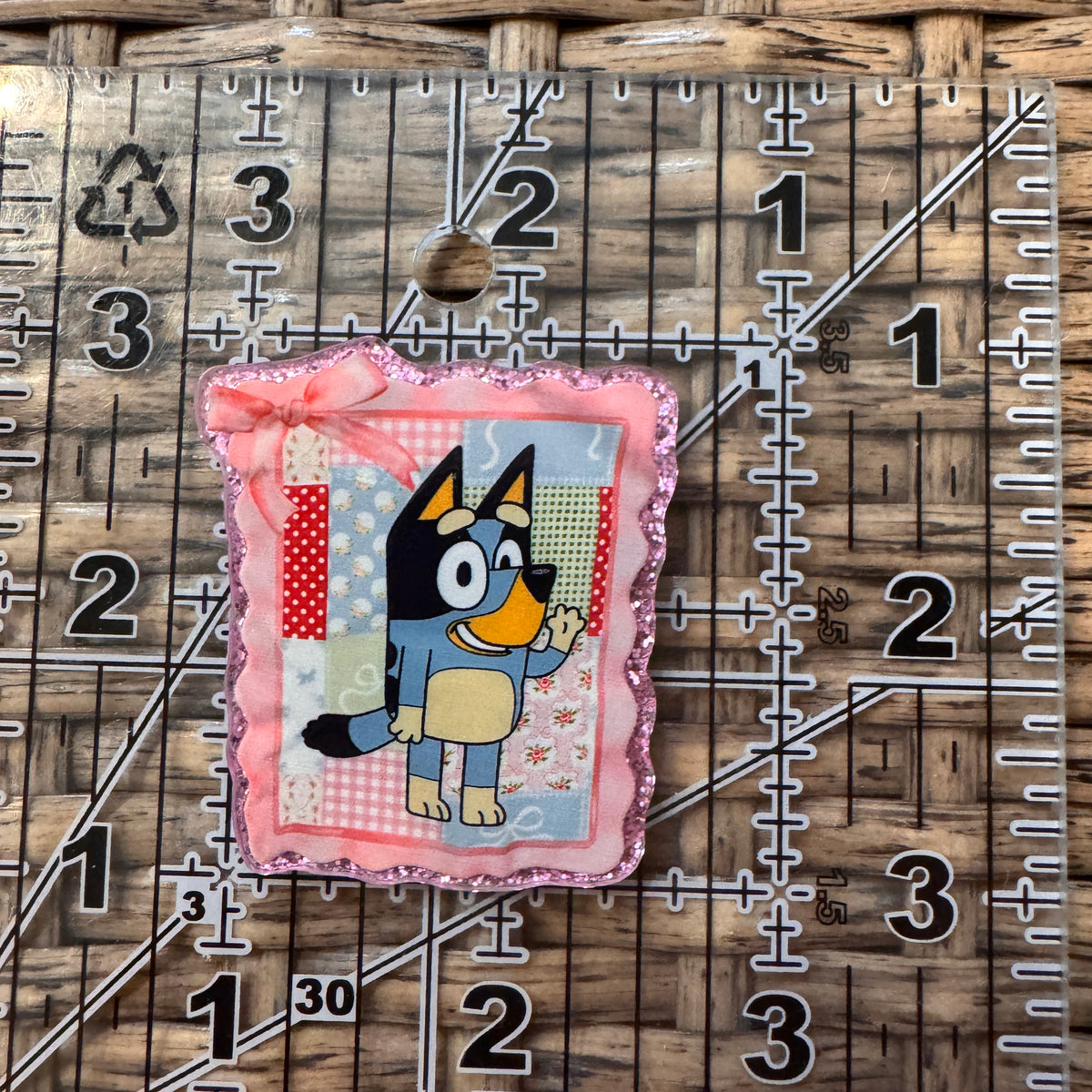 Acrylic Flatback Craft Embellishment Crazy Bluey