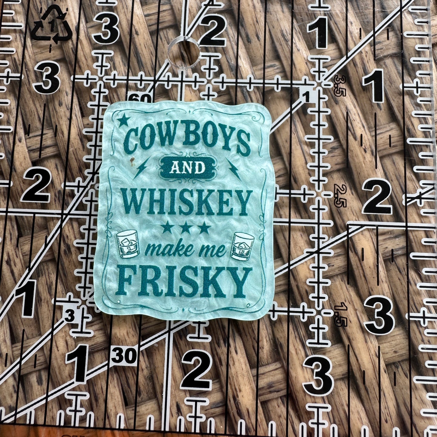 Cowboys AND Whiskey Flatback, Single Pc.