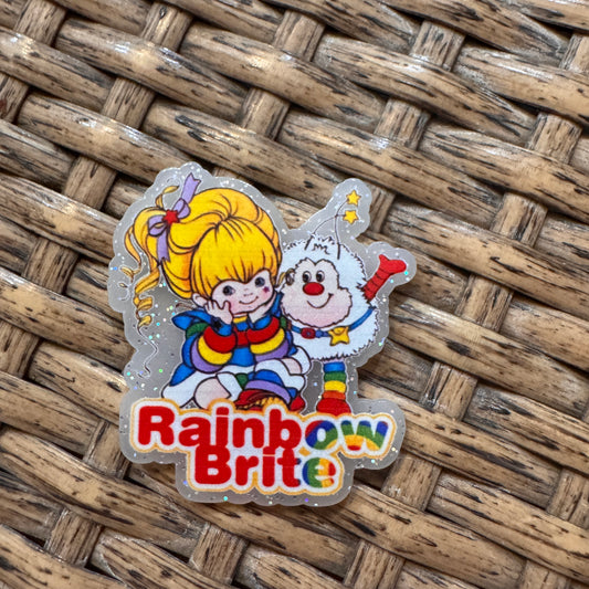 Acrylic Flatback Craft Embellishment Rainbow Brite