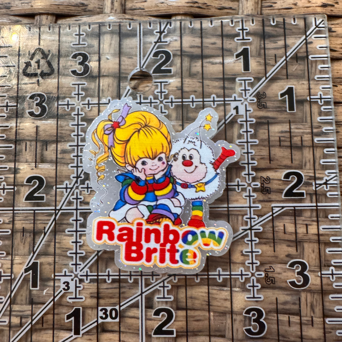 Acrylic Flatback Craft Embellishment Rainbow Brite