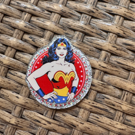 Acrylic Flatback Craft Embellishment Wonder Woman