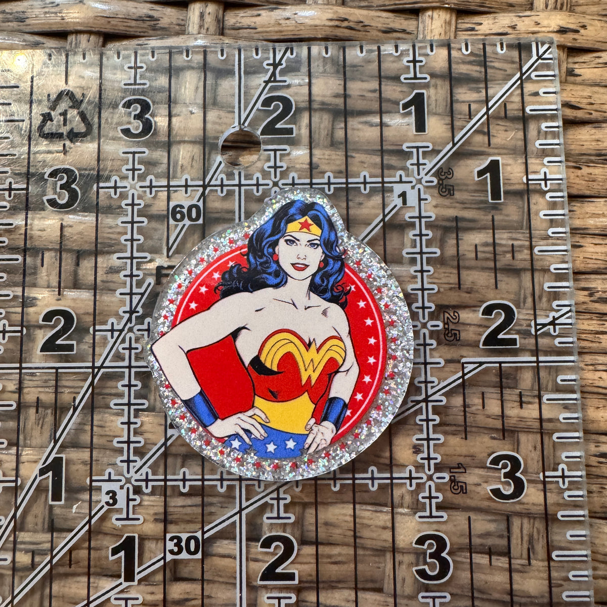 Acrylic Flatback Craft Embellishment Wonder Woman
