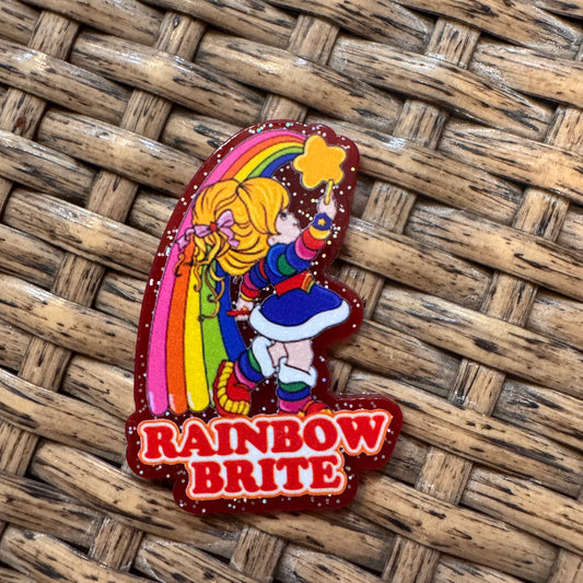 Acrylic Flatback Craft Embellishment Rainbow Brite