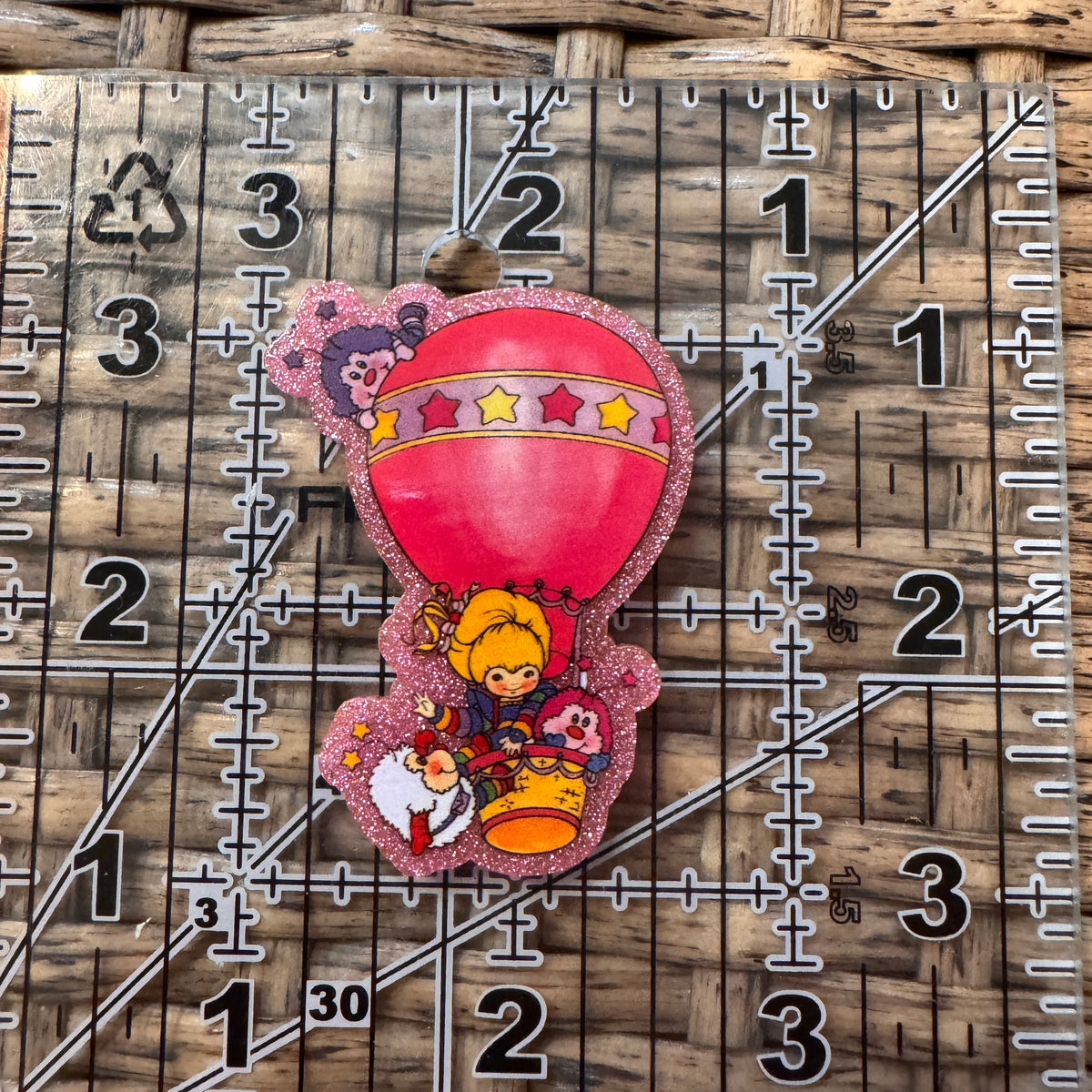Acrylic Flatback Craft Embellishment Rainbow Brite