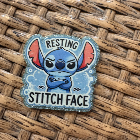 Acrylic Flatback Craft Embellishment STITCH