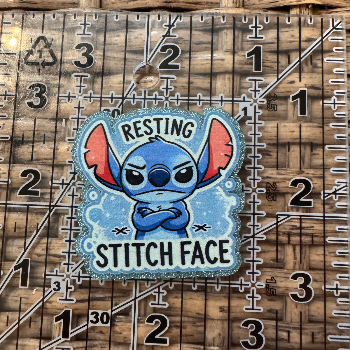 Acrylic Flatback Craft Embellishment STITCH