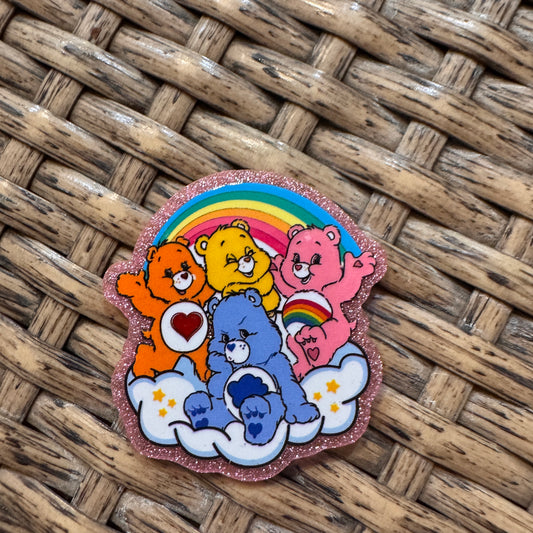 Acrylic Flatback Craft Embellishment CARE BEARS