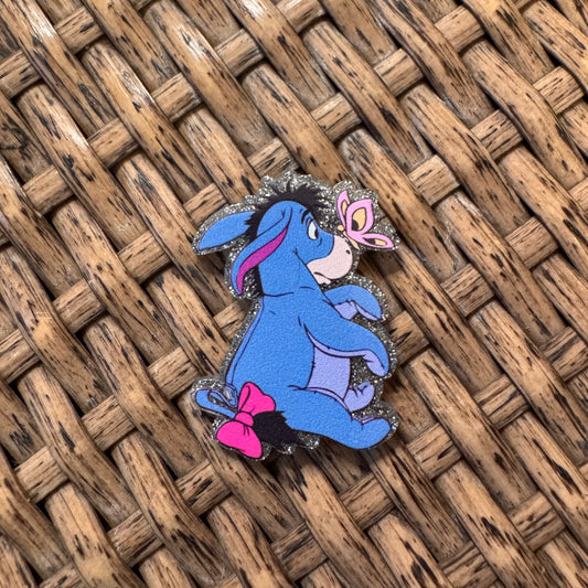 Eeyore  Acrylic Flatback,  Planar, Cabochon, Single Pc.