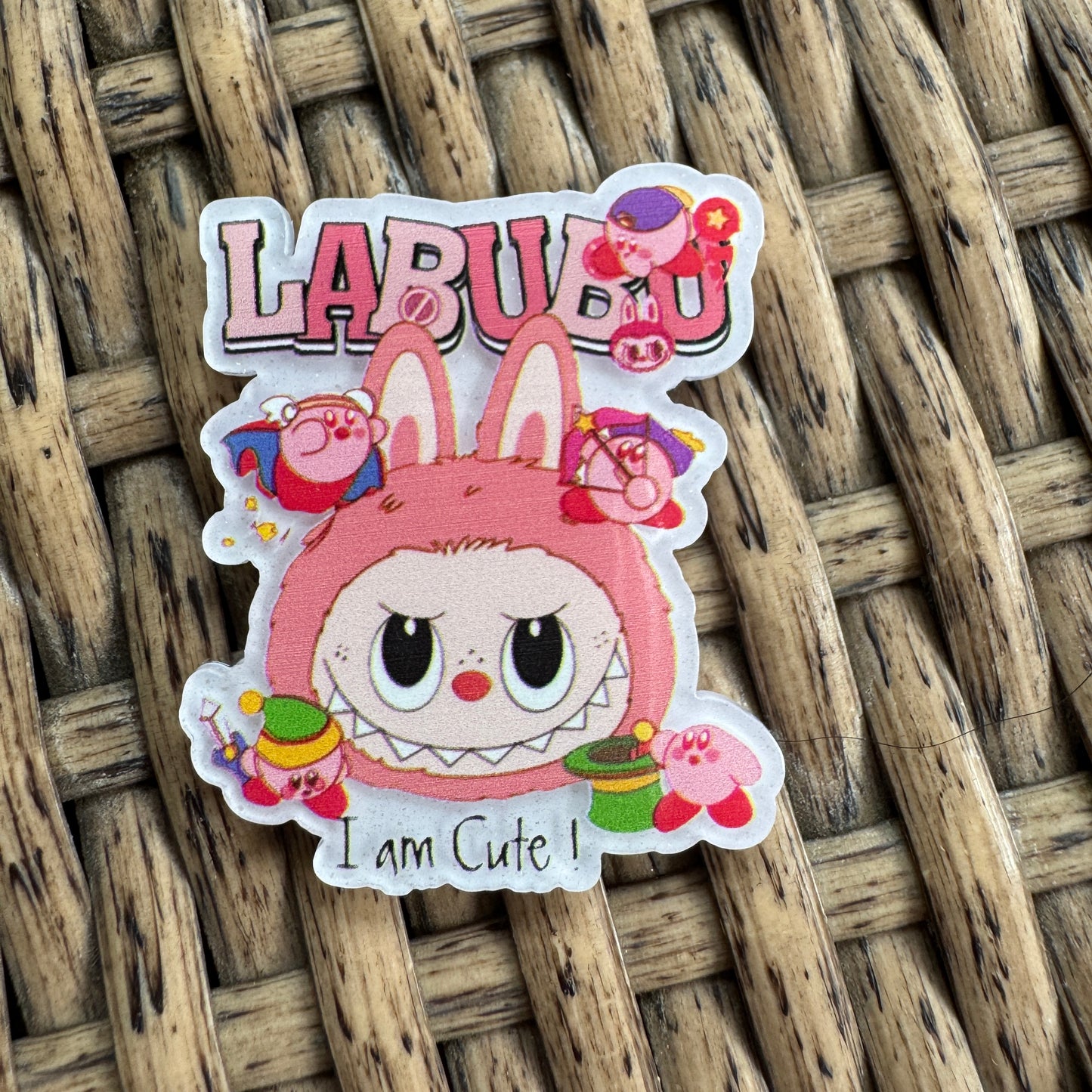 Pink Labubu C Print, Heart, Single Pc.