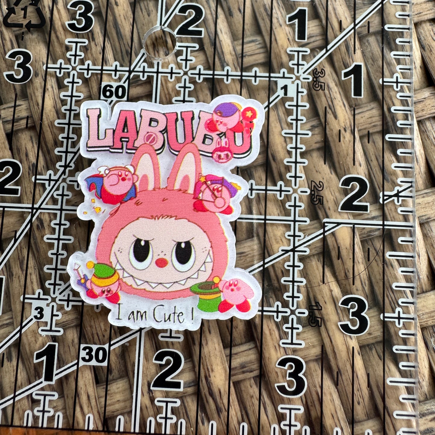 Pink Labubu C Print, Heart, Single Pc.