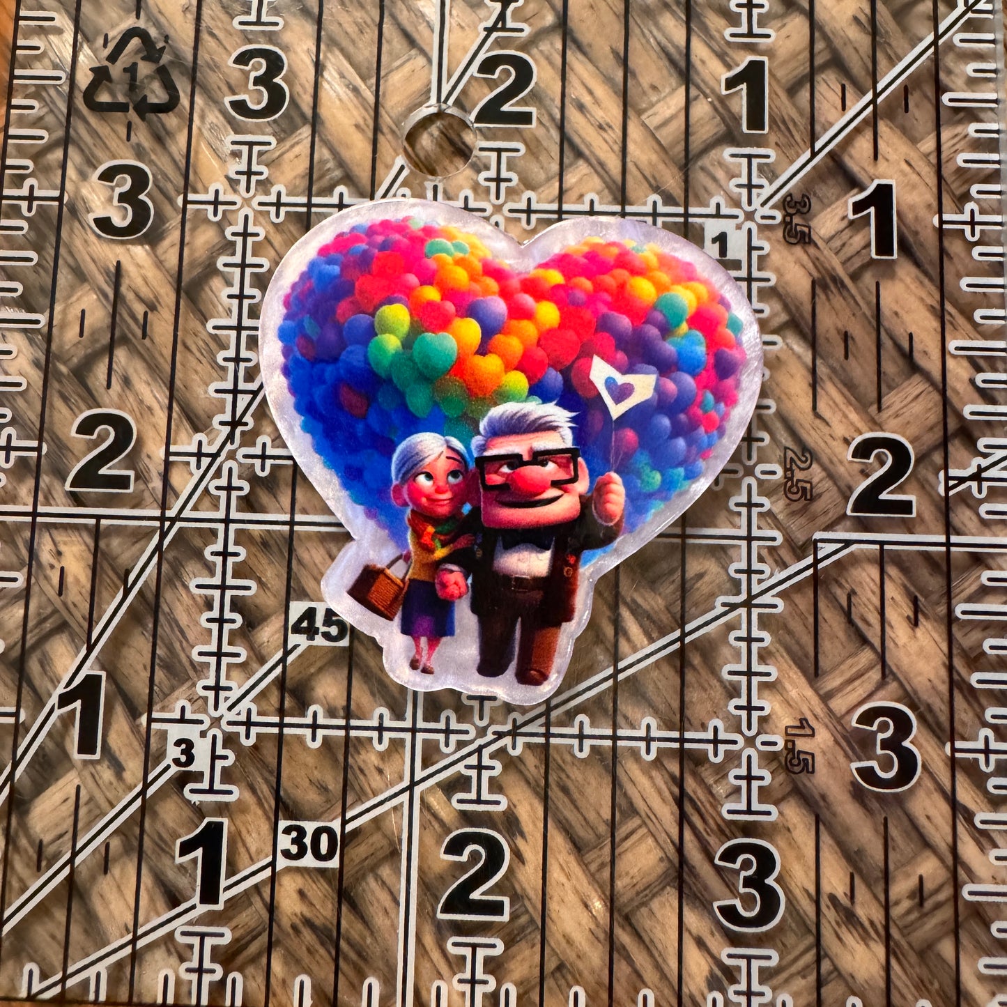 Up Characters Acrylic Flatback,  Planar, Cabochon, Single Pc.