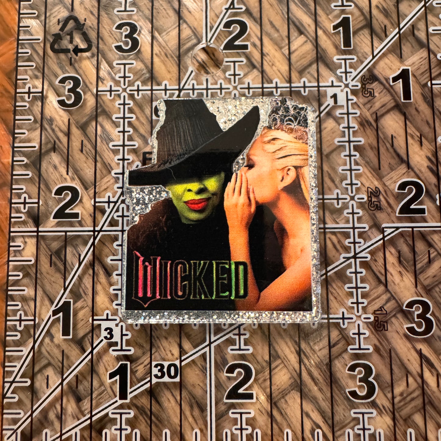 Wicked Acrylic Flatback,  Planar, Cabochon, Single Pc.