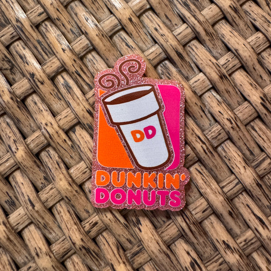 Dunkin Drink Acrylic Flatback,  Planar, Cabochon, Single Pc.