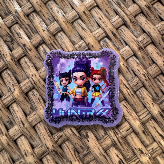 Demon Hunter Acrylic Flatback,  Planar, Cabochon, Single Pc.