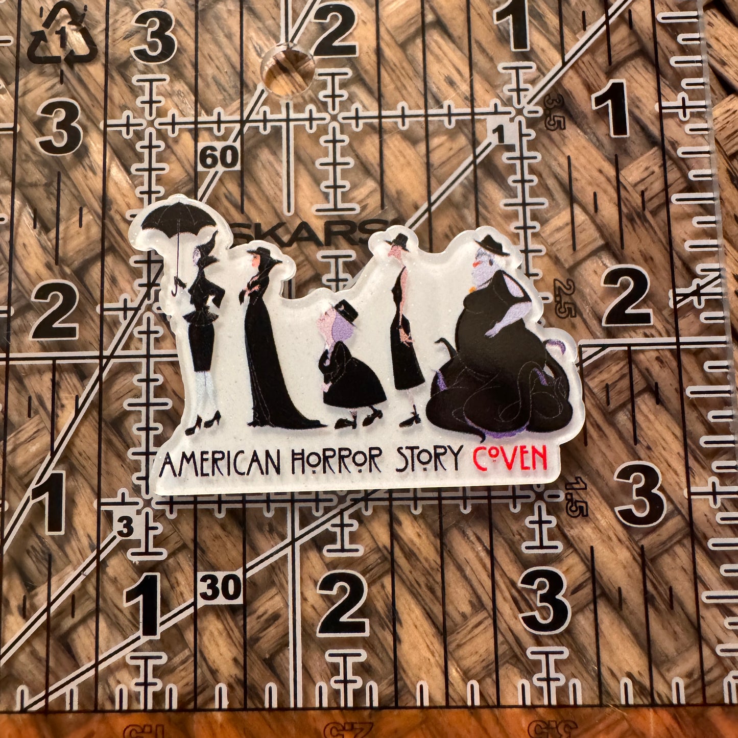 American Horror Story Acrylic Flatback,  Planar, Cabochon, Single Pc.