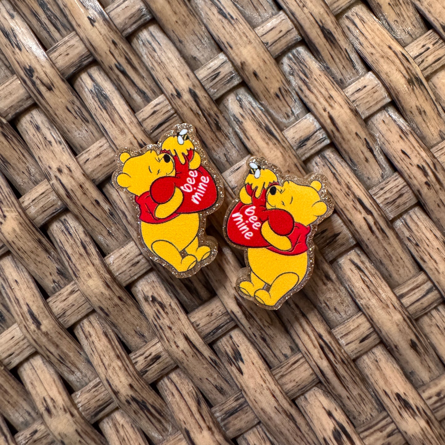 Small Acrylic Focal Bead Set of Two  – Double-Sided Image Charms for Beadable Pens, Badge Reels, Keychains, Jewelry, Junk Cases