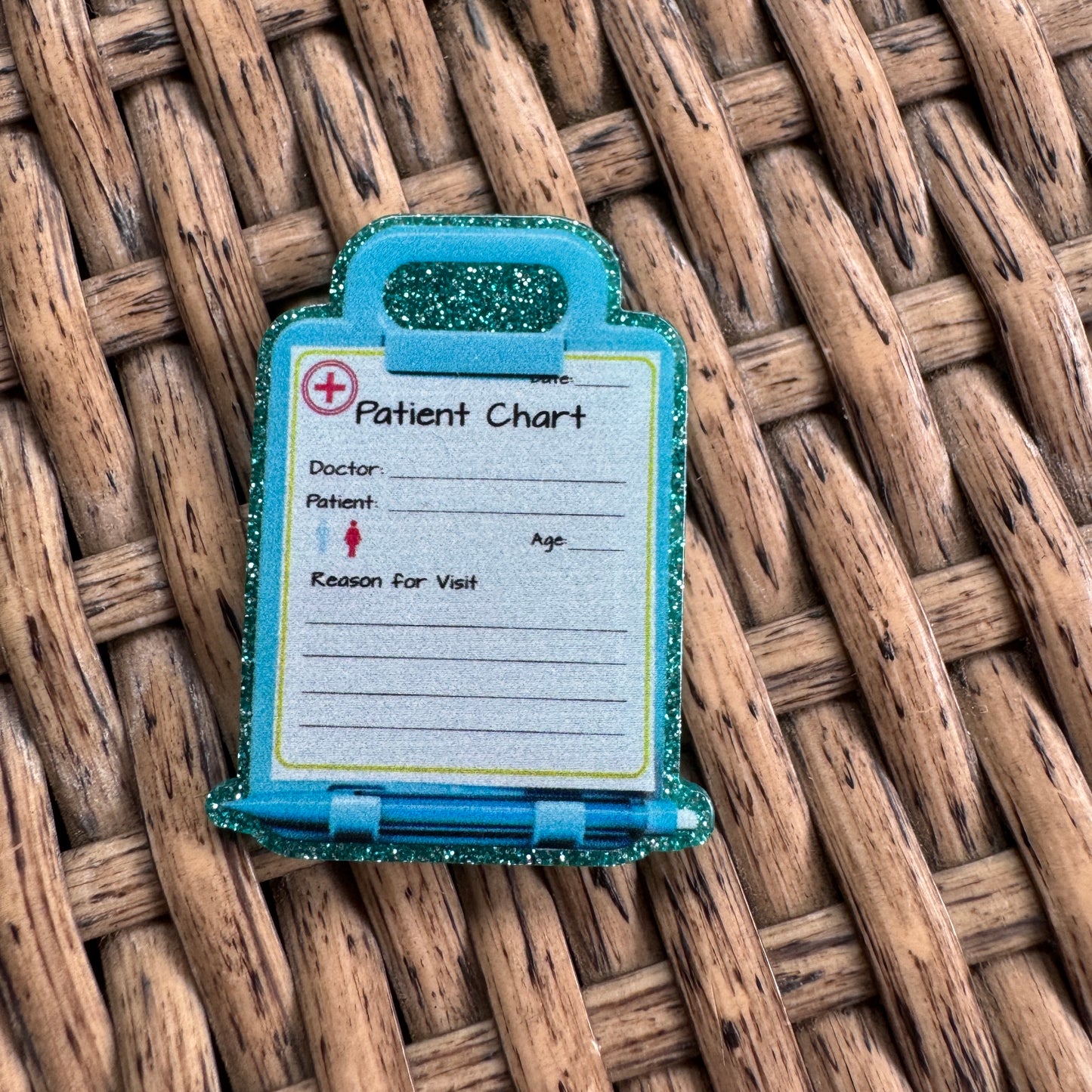 Patient Chart, Medical,  Flatback, Planar, Cabochon, Single Pc.