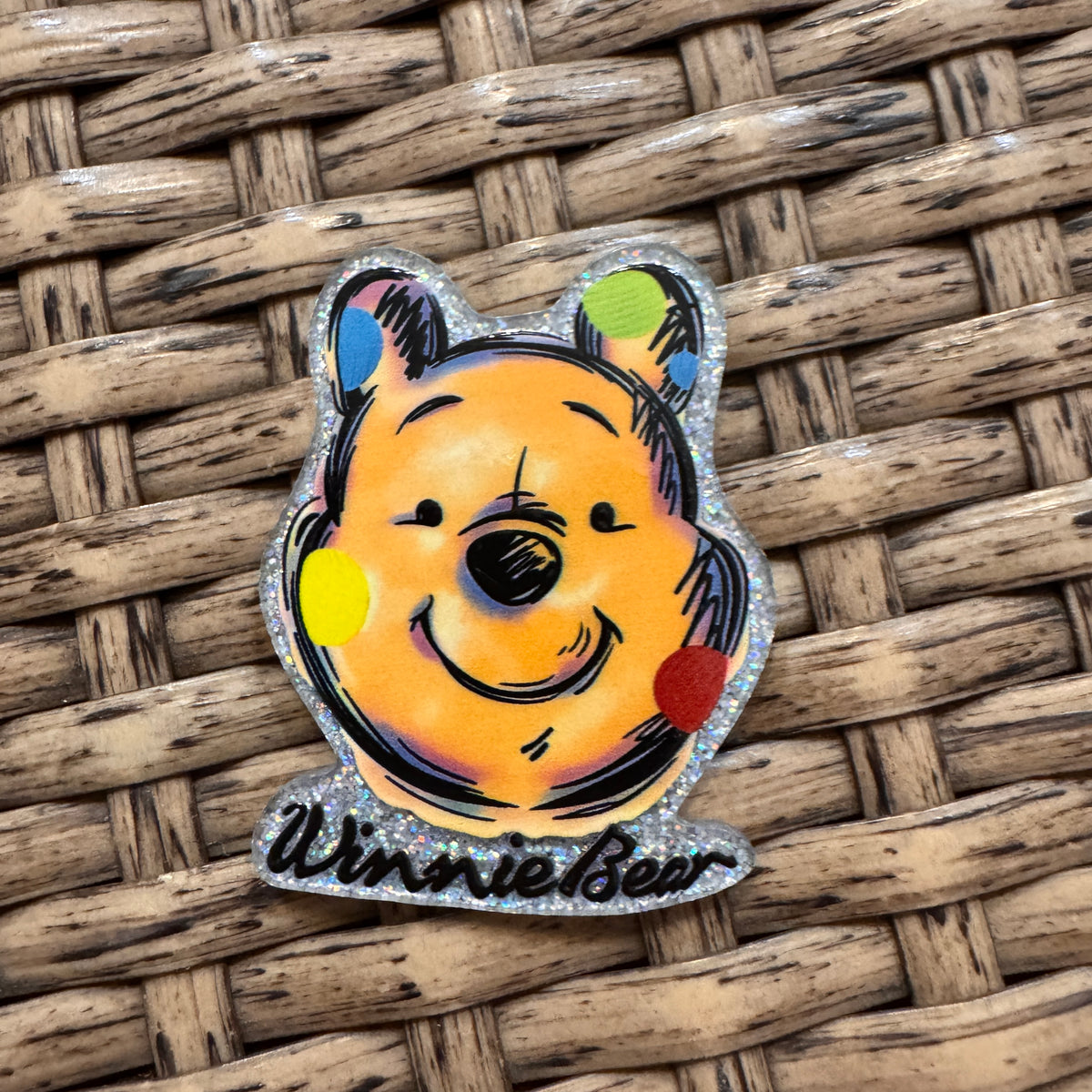 Acrylic Flatback Craft Embellishment Pooh