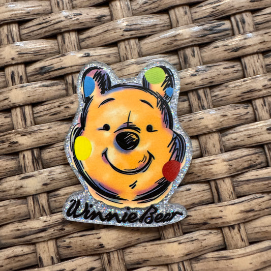 Acrylic Flatback Craft Embellishment Pooh
