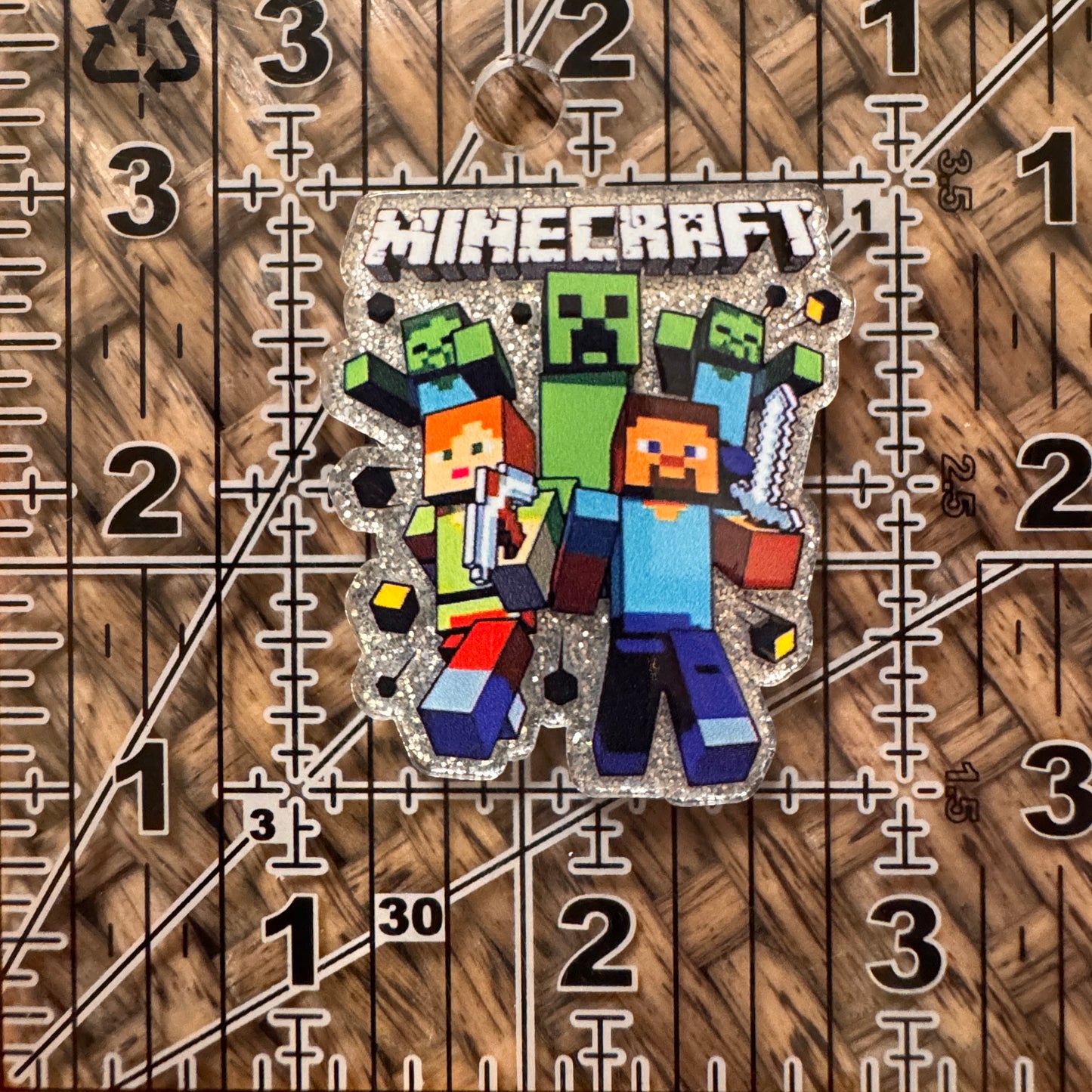 Mind Craft  Acrylic Flatback,  Planar, Cabochon, Single Pc.