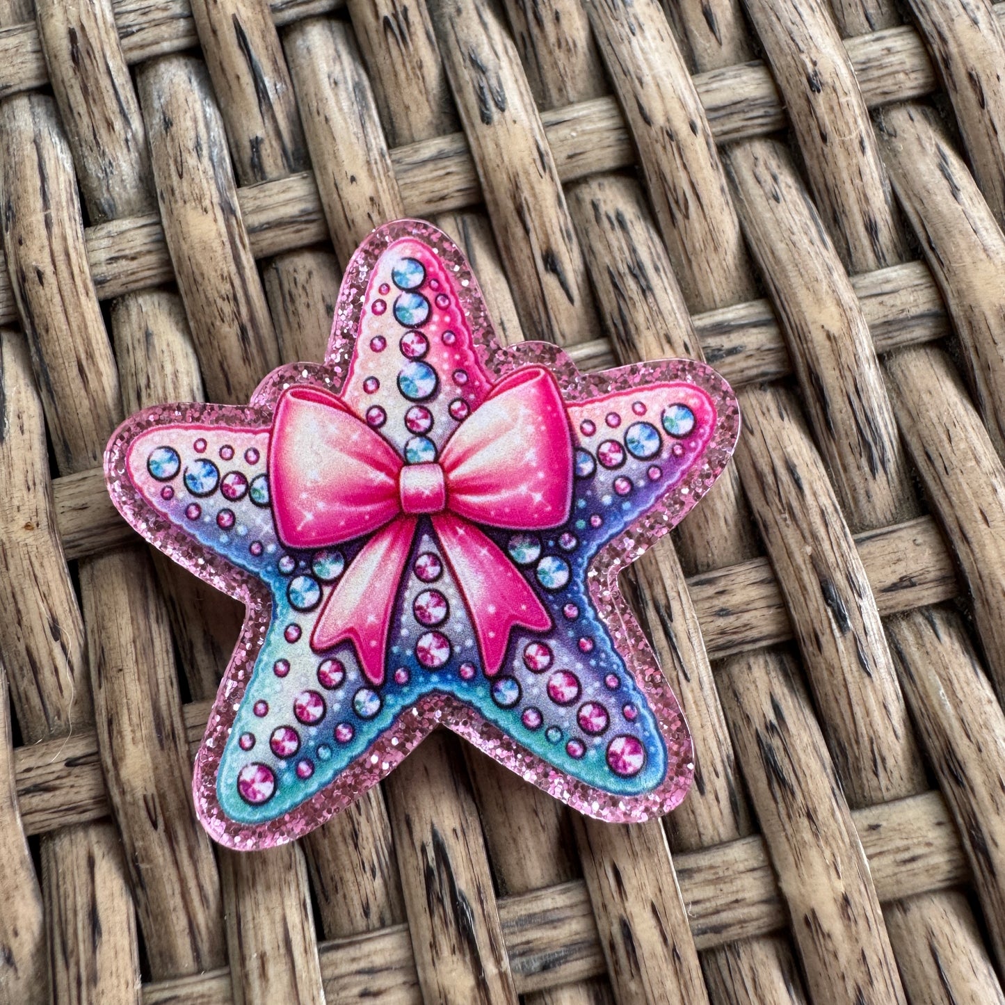 Star Fish, Beach, Bow, Flatback, Planar, Cabochon, Single Pc.