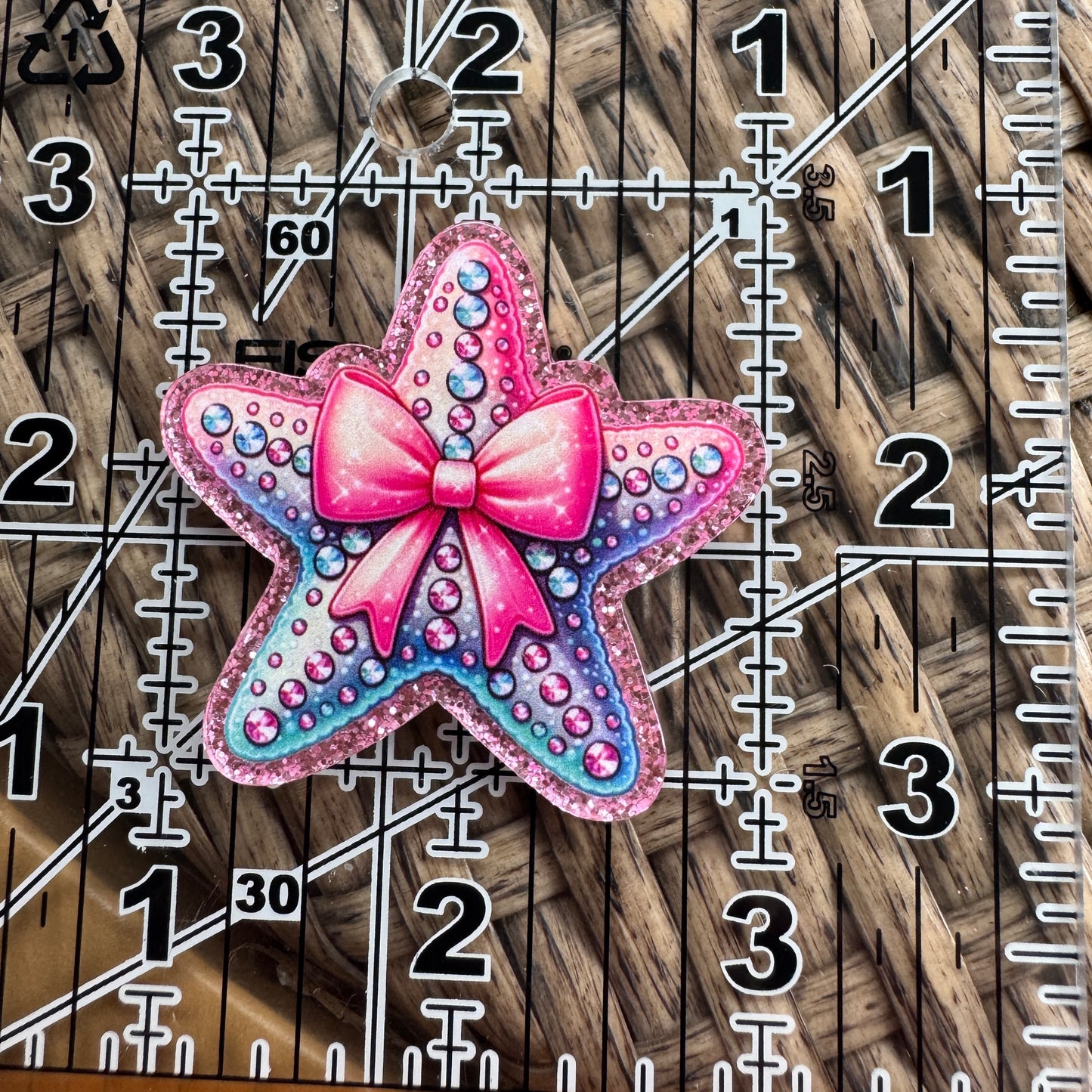 Star Fish, Beach, Bow, Flatback, Planar, Cabochon, Single Pc.