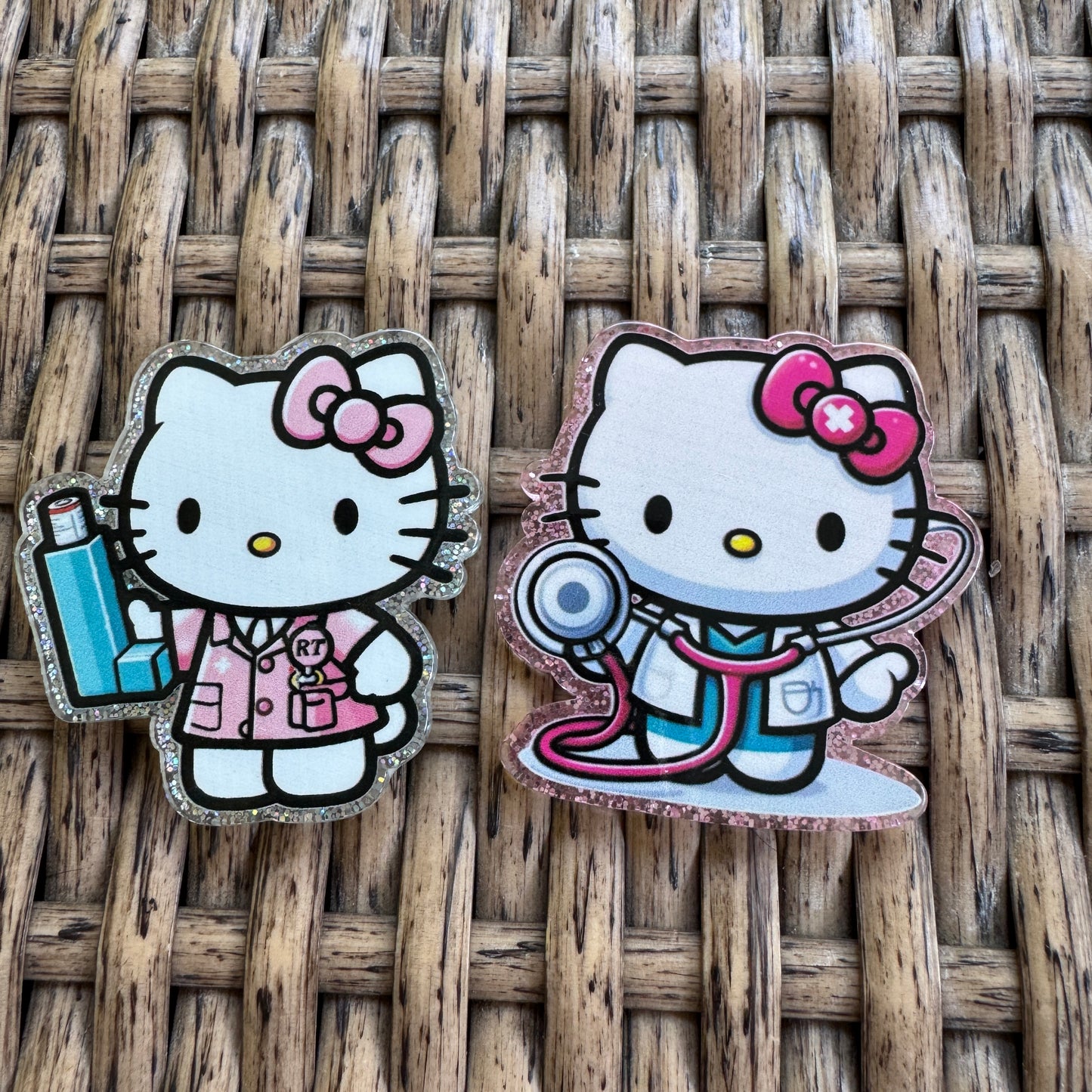 Hello Kitty Medical Flatback, Planar, Cabochon, Single Pc.