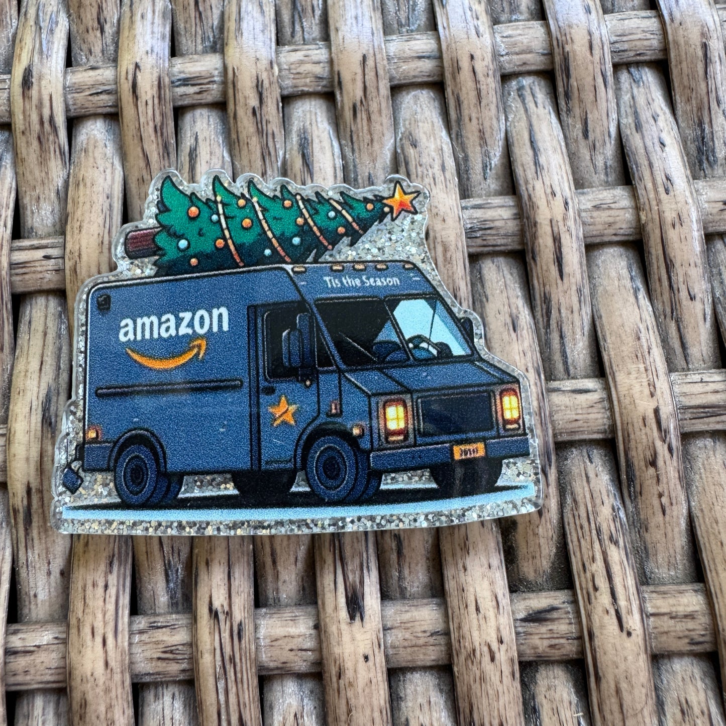 Christmas, Amazon, Flatback, Planar, Cabochon, Single Pc.