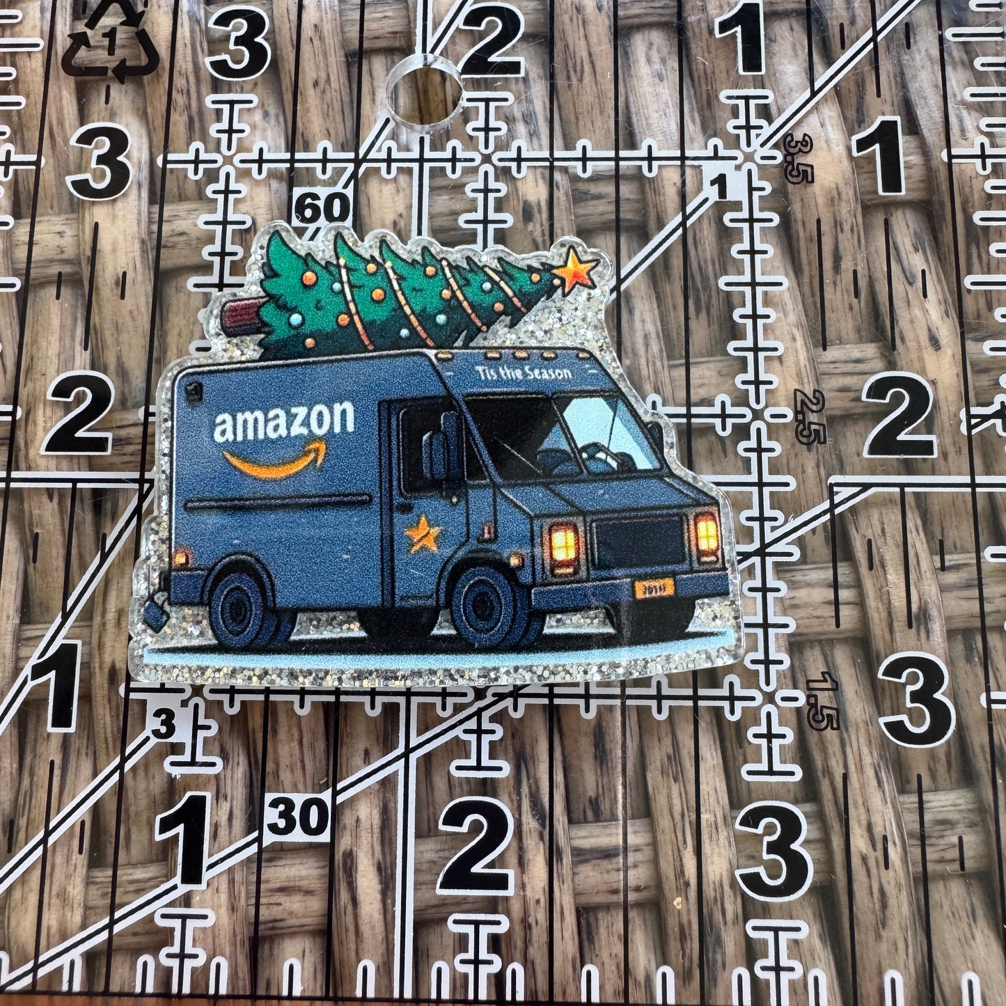 Christmas, Amazon, Flatback, Planar, Cabochon, Single Pc.