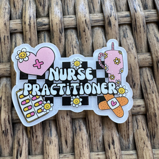 Nurse Practitioner,  Flatback, Planar, Cabochon, Single Pc.