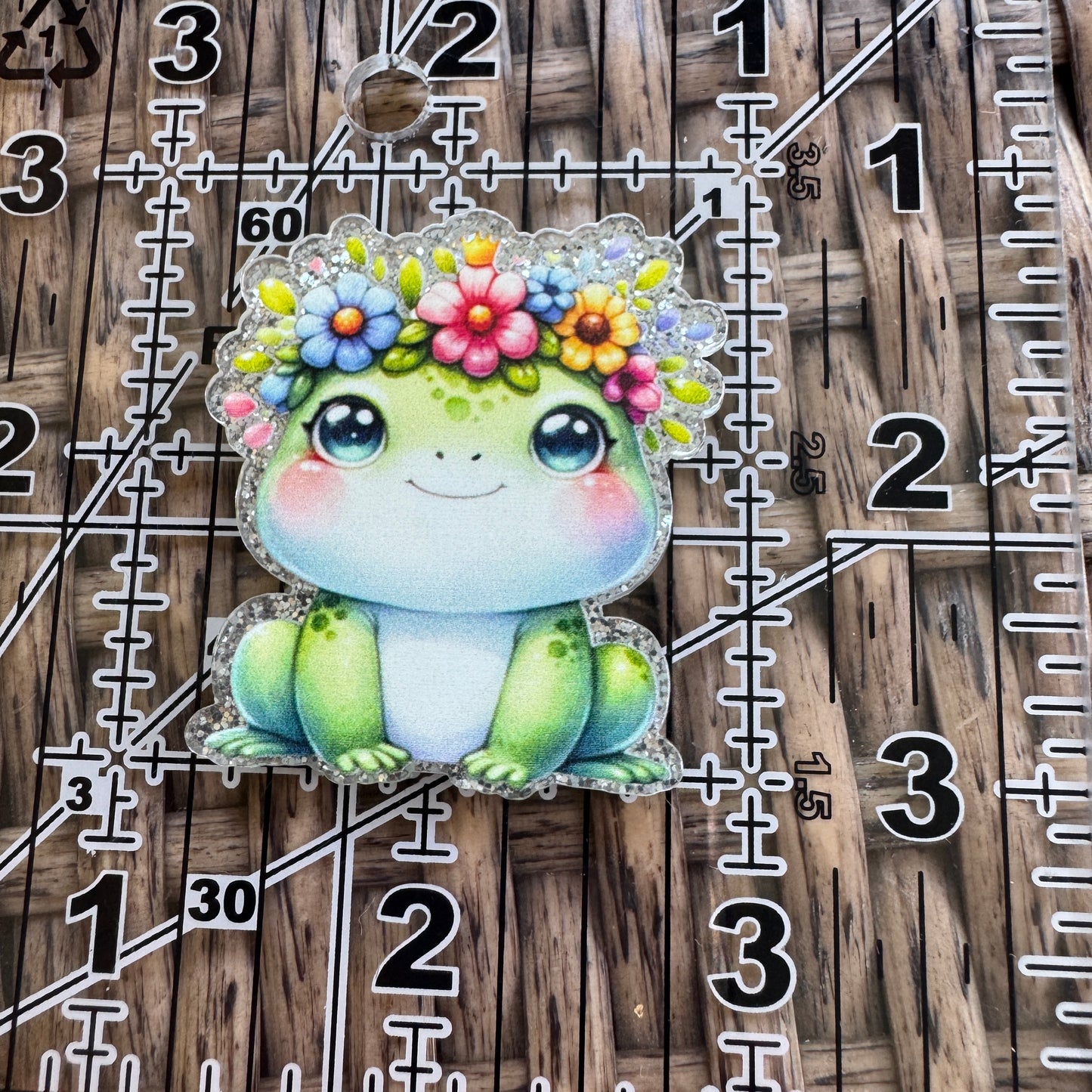 Girl or Boy Frog Flatback, Planar, Cabochon, Single Pc.