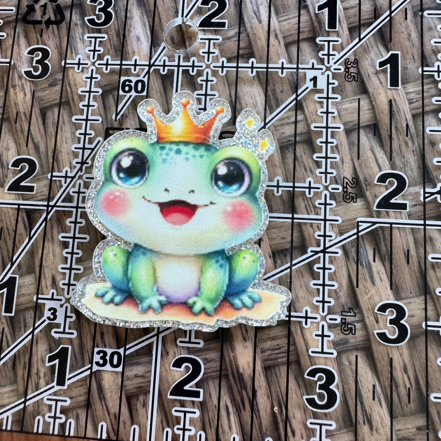 Girl or Boy Frog Flatback, Planar, Cabochon, Single Pc.