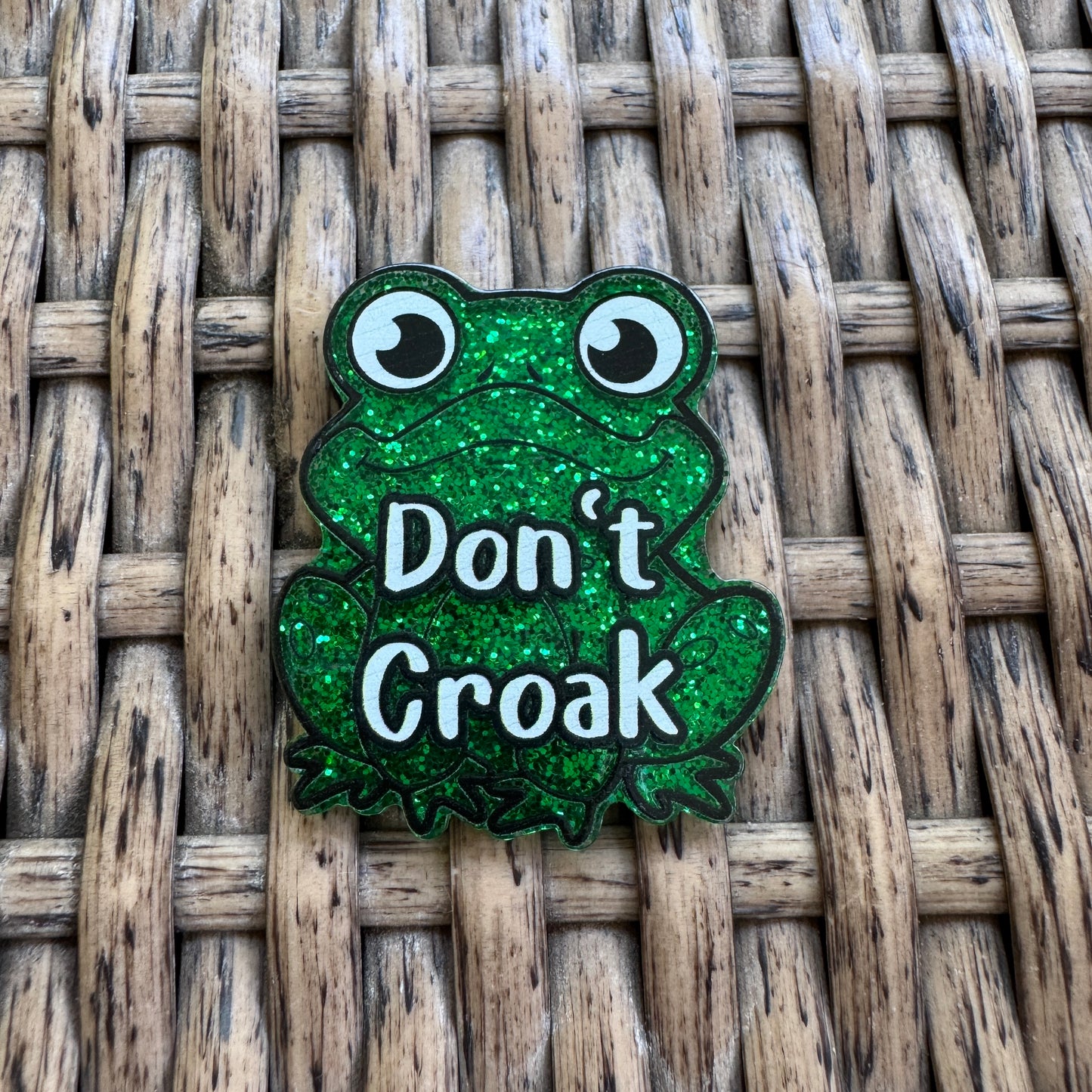 Frog - Don't Croak, Planar, Cabochon, Single Pc.