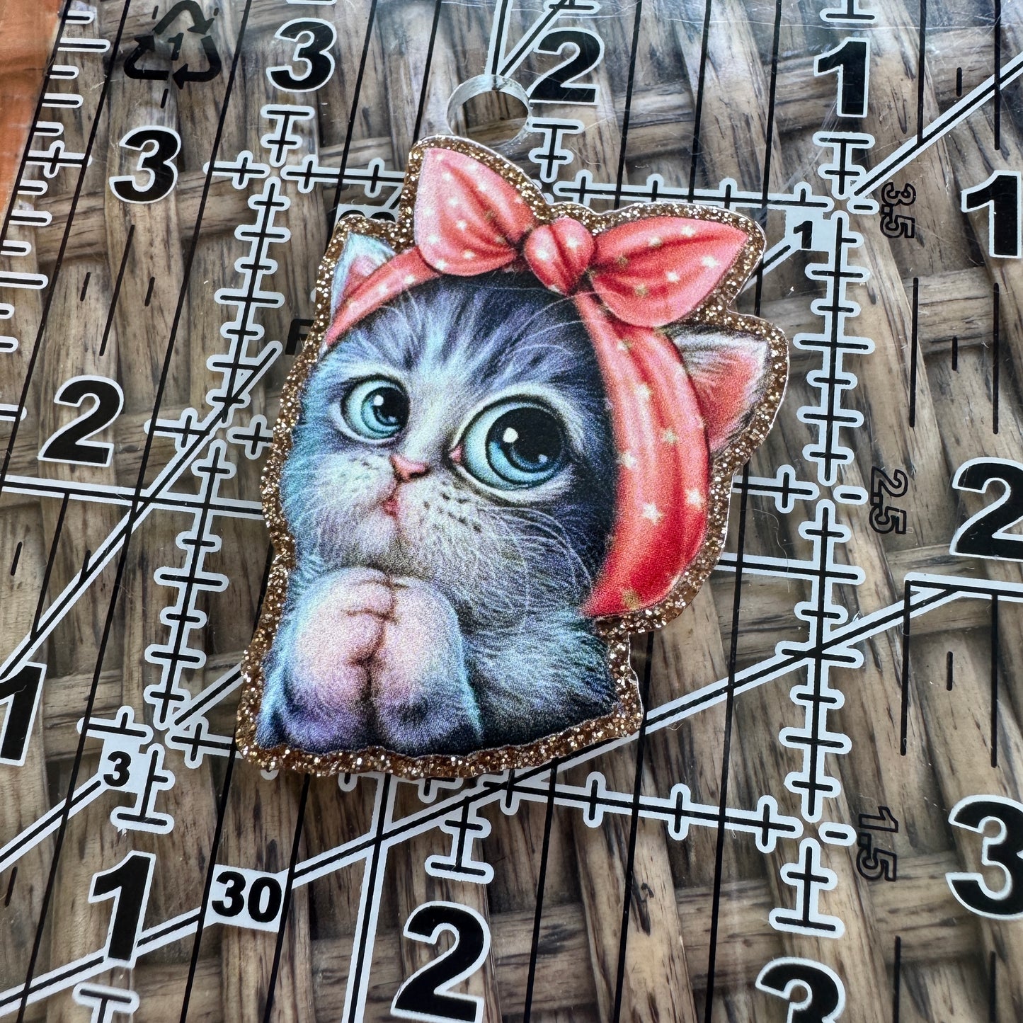 Cute Cat, Planar, Cabochon, Single Pc.