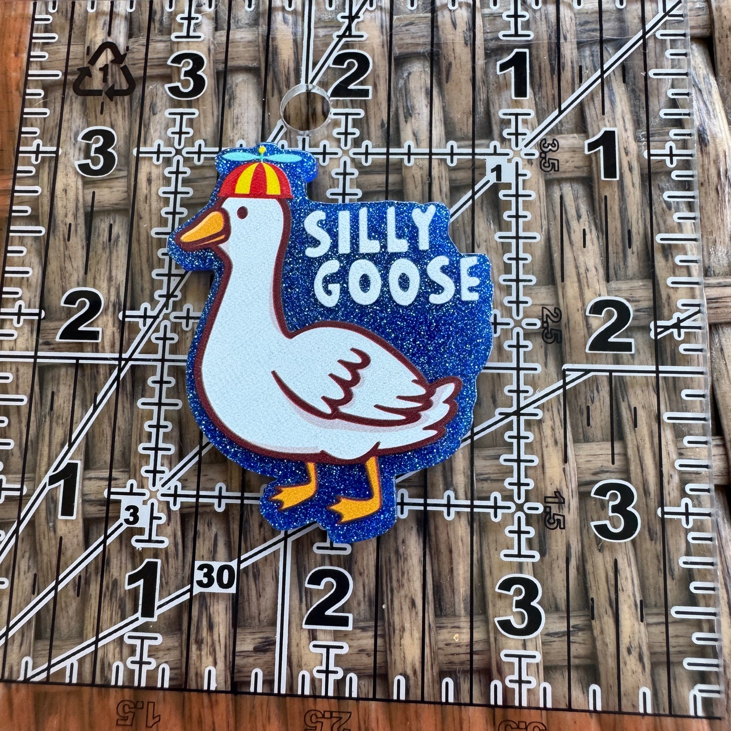 Silly Goose Acrylic Flatback Planar, Cabochon, Single Pc.