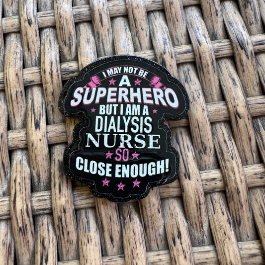 Dialysis Nurse Flatback Planar, Cabochon, Single Pc.