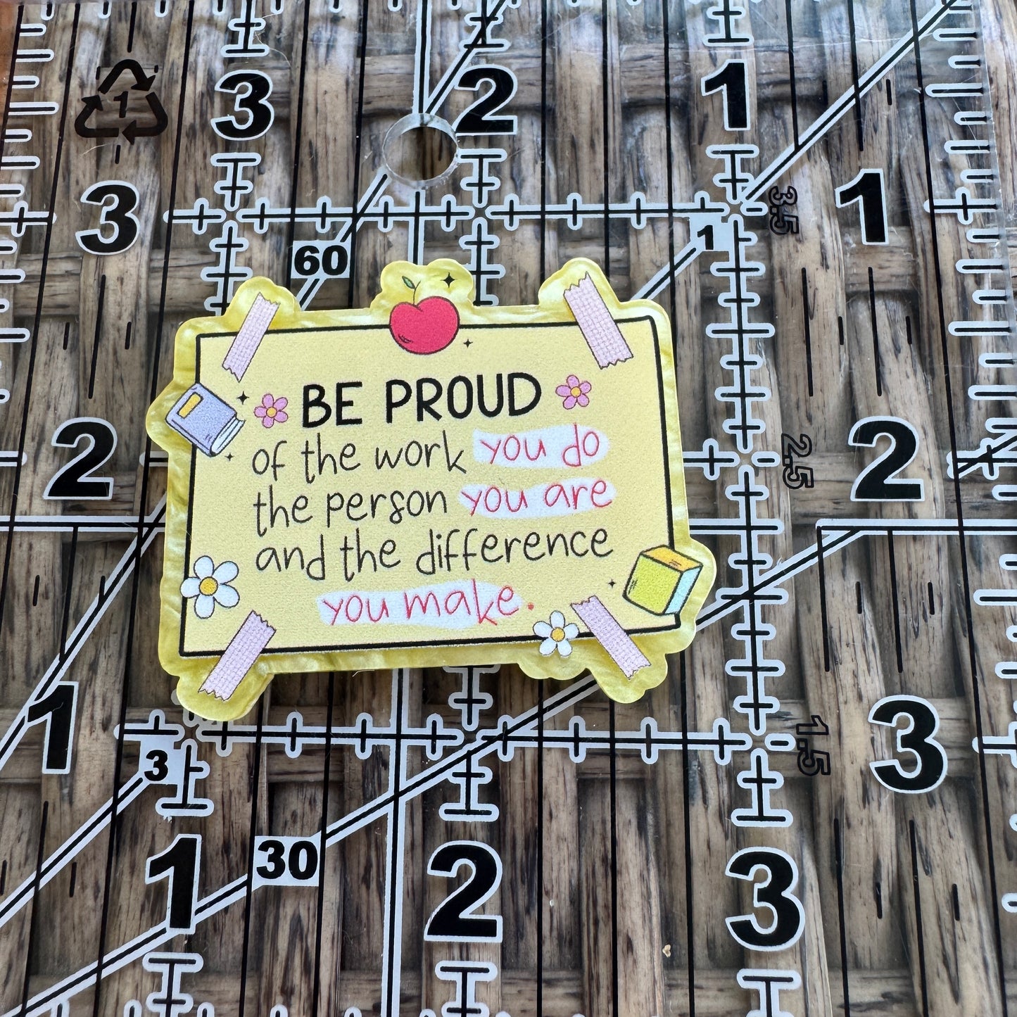 Be Proud Flatback Planar, Cabochon, Single Pc.