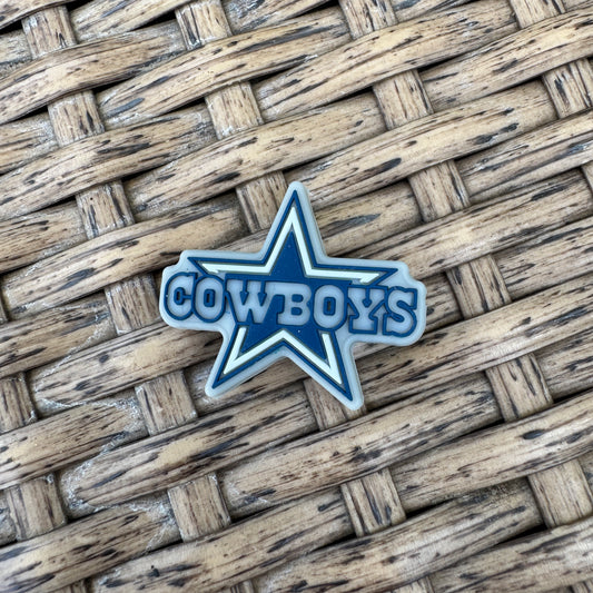 Silicone Flocal Bead Cowboy Football Team