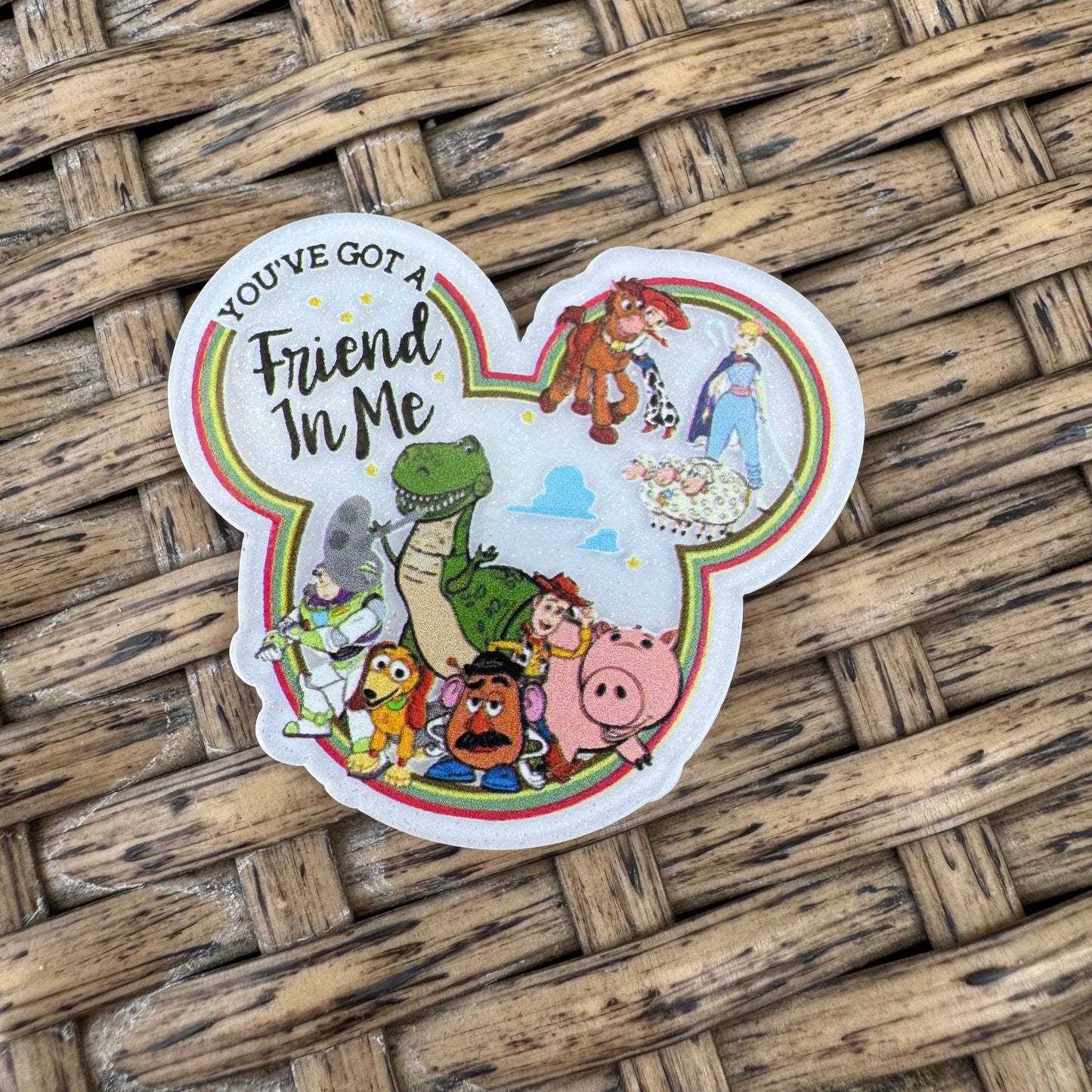 You have a Friend in Me Flatback Planar, Cabochon, Single Pc.