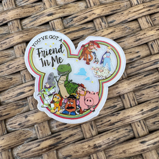 You have a Friend in Me Flatback Planar, Cabochon, Single Pc.