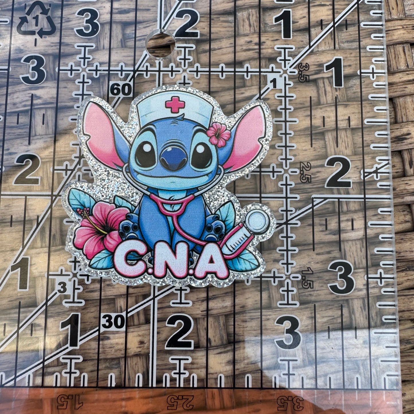 Stitch Nurse, Receptionist or CNA Flatback Planar, Cabochon, Single Pc.