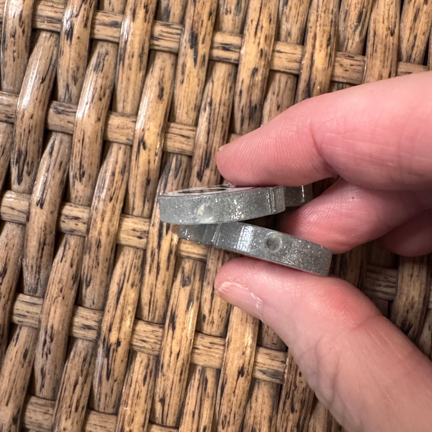 Acrylic Focal Bead Set of Two  – Double-Sided Image Charms for Beadable Pens, Badge Reels, Keychains, Jewelry, Junk Cases