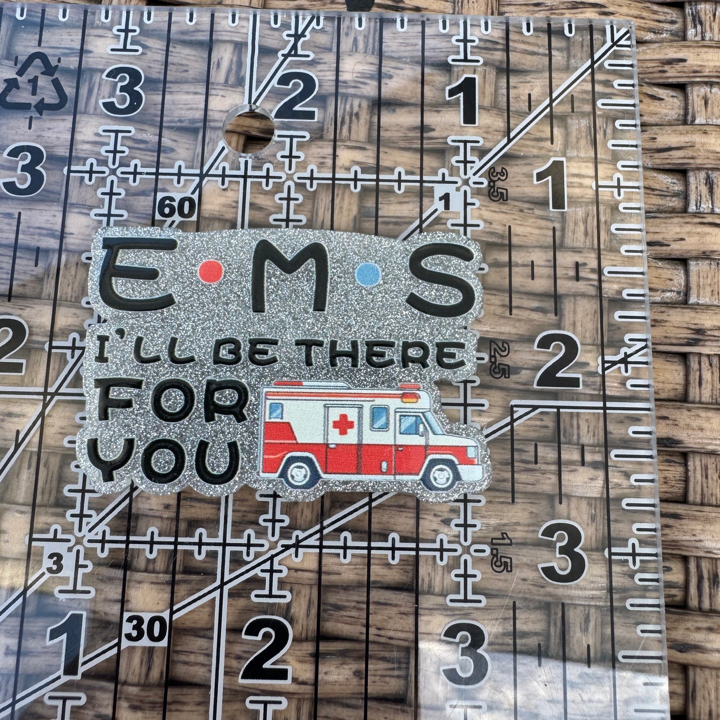 EMS I'll Be there for you  Flatback Planar, Cabochon, Single Pc.