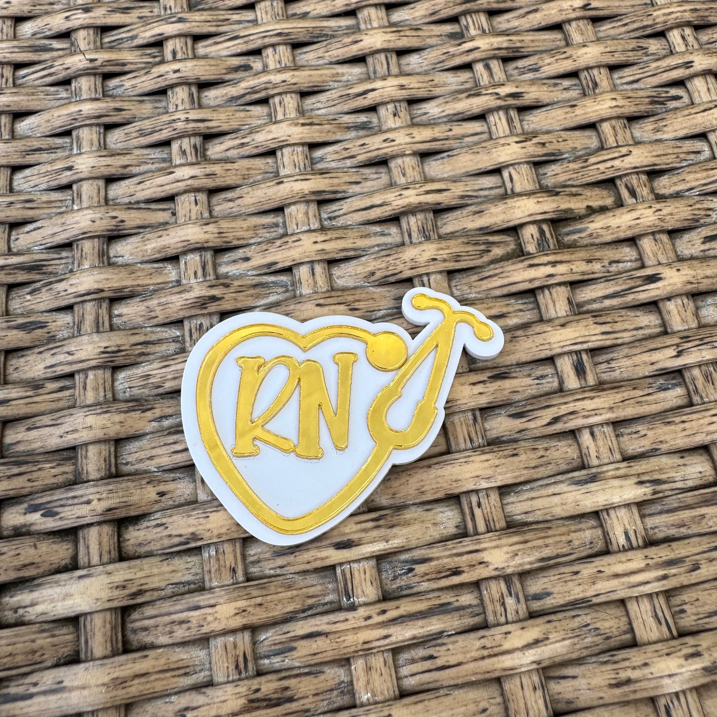 2 Dimensional RN Shiny Gold Flatback Planar, Cabochon, Single Pc.