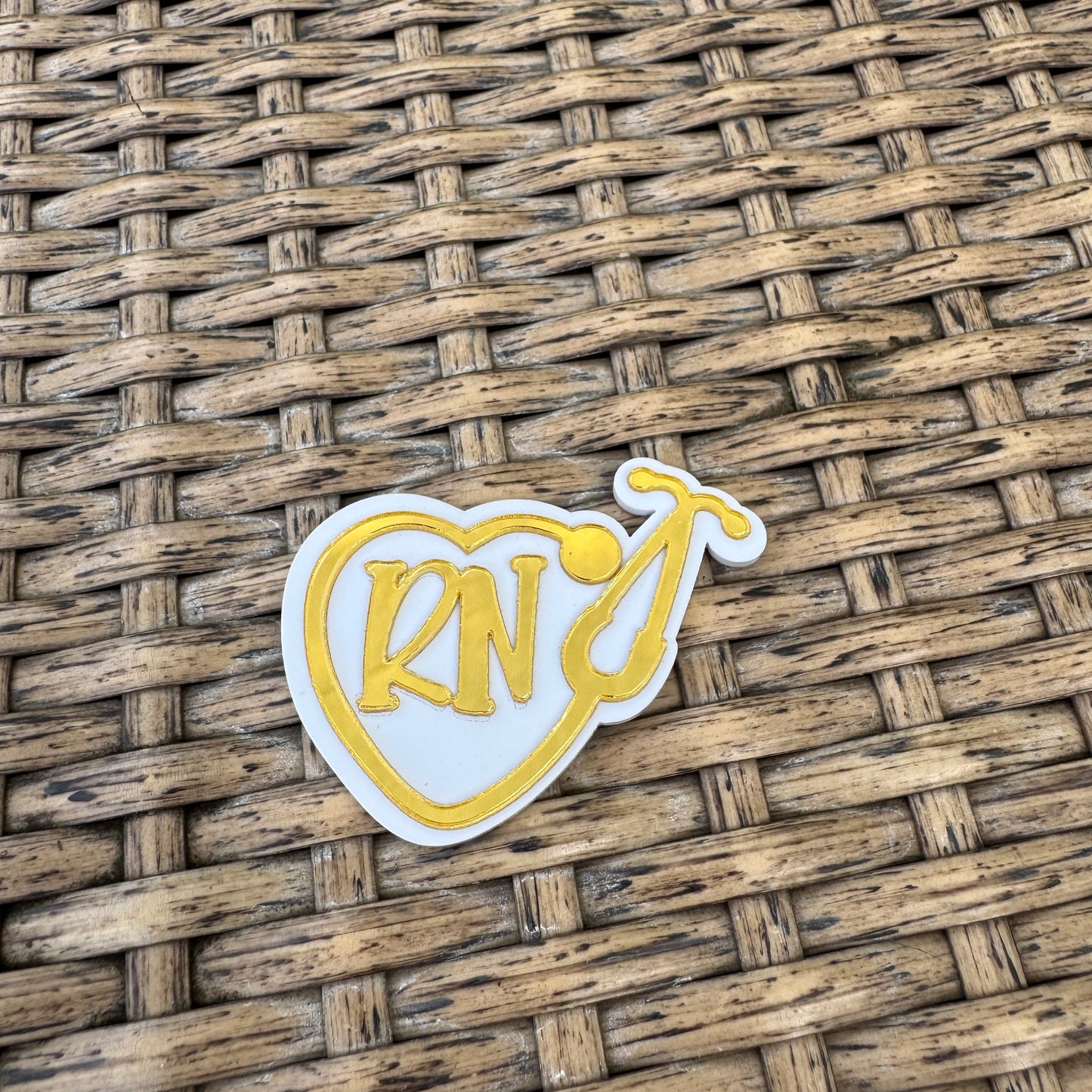 2 Dimensional RN Shiny Gold Flatback Planar, Cabochon, Single Pc.