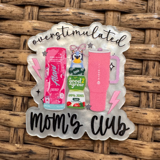 Acrylic Flatback Craft Embellishment Mom Club