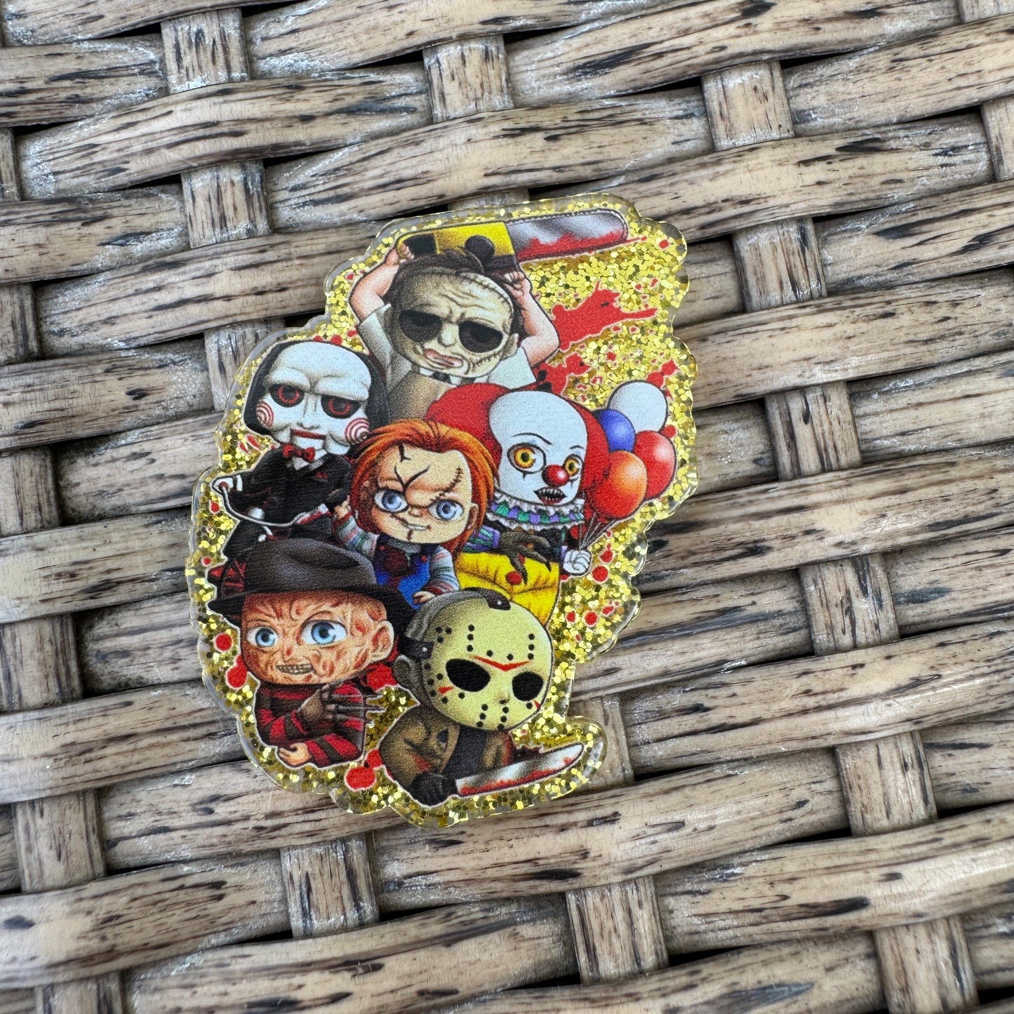 Scary Movie Characters, Flatback Planar, Cabochon, Single Pc.